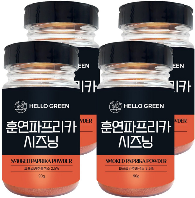 헬로우그린 훈연 파프리카 시즈닝, 4개, 90g