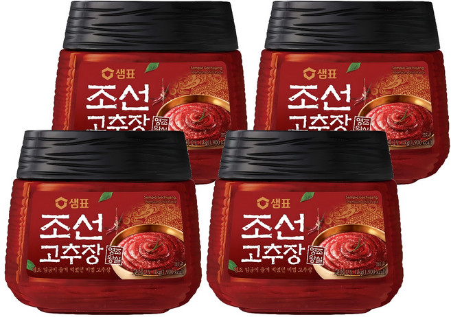 샘표 조선 고추장, 500g, 4개