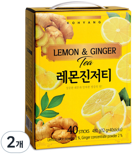 고향 레몬진저티, 12g, 40개입, 2개