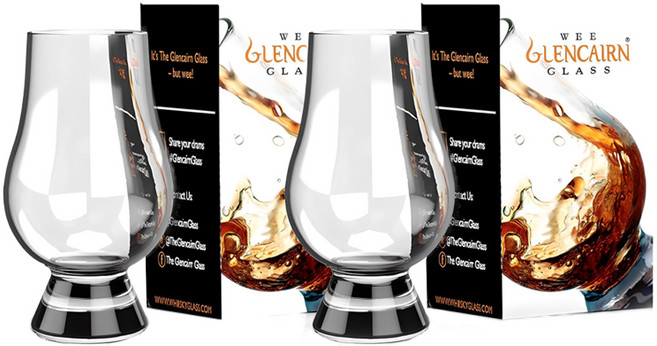 글렌캐런 위스키 테이스팅 미니 글래스, 2개