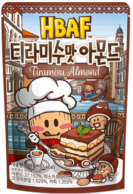 바프 티라미수맛 아몬드, 120g, 1개