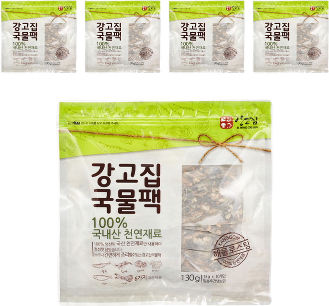 강고집 강고집 국물팩 10p, 130g, 5개
