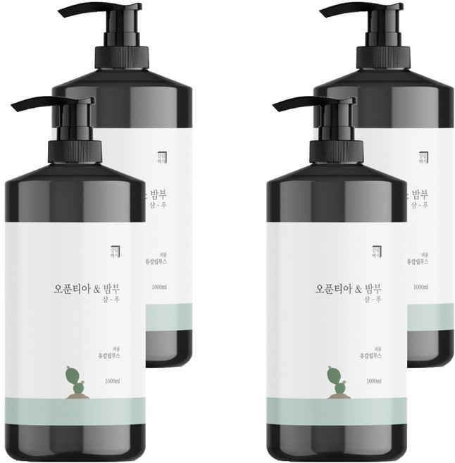 살림백서 오푼티아 앤 밤부 퍼퓸 샴푸 유칼립투스, 1L, 4개