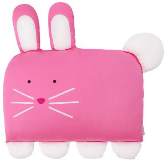밀로앤개비 애착 동물베개 커버 + 마이크로 베개솜 세트, 로라(토끼)
