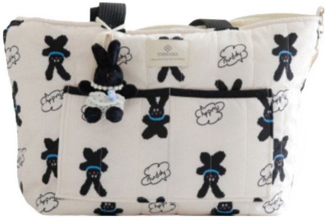 Ymmama Big Yum Bag 尿布包, 俏皮黑兔