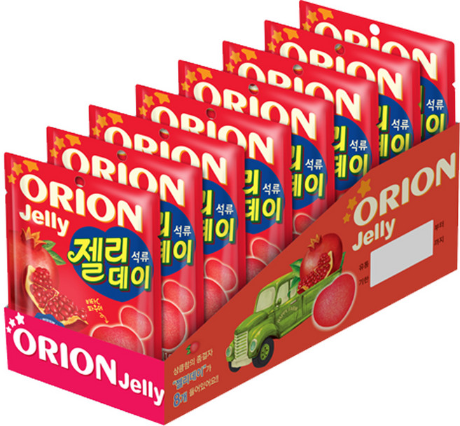 오리온 젤리데이 석류, 49g, 8개