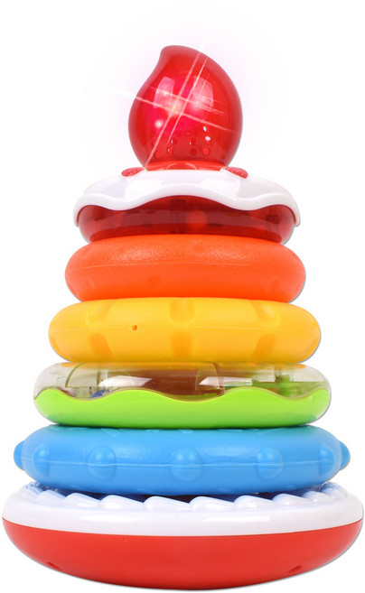 멜로디 촛불 케익 링쌓기, 혼합색상, 1개