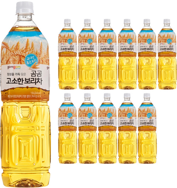 곰곰 고소한 보리차, 1.5L, 12개