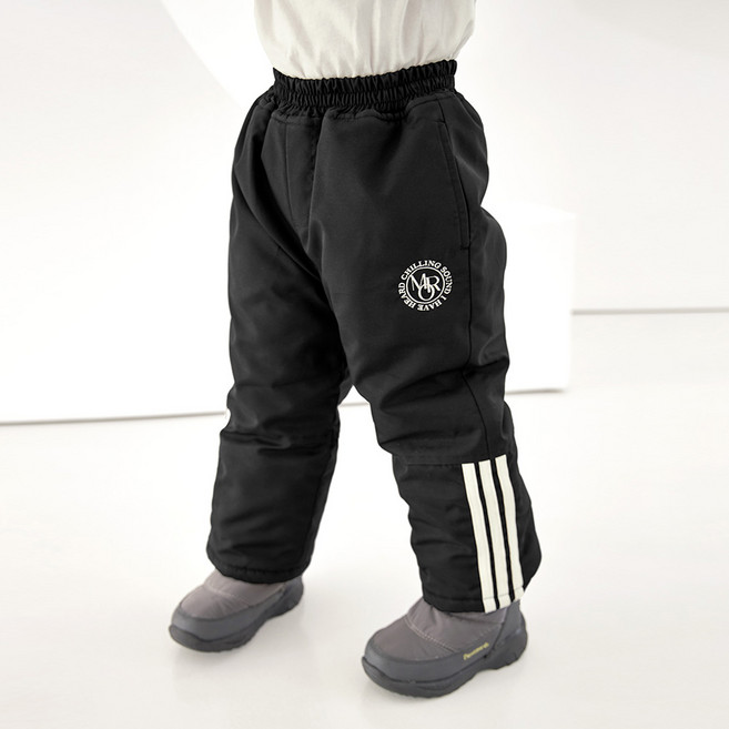 MARI N MORI 兒童運動風拼色雪褲