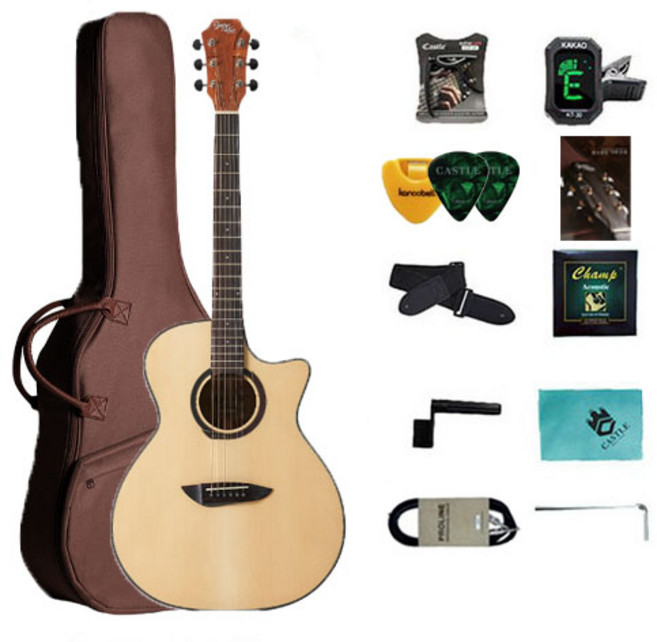 고퍼우드 어쿠스틱 기타, G130CE, Natural, 1개