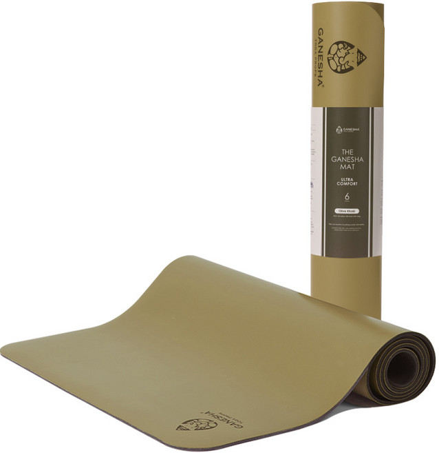 가네샤요가프랍스 가네샤 요가매트 울트라컴포트 6mm, Olive Khaki, 1개