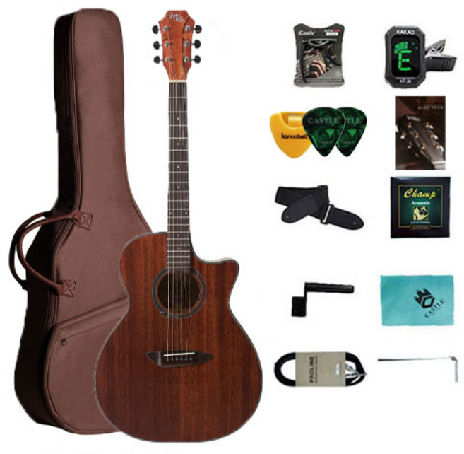 고퍼우드 어쿠스틱 기타, G130MCE, Natural, 1개