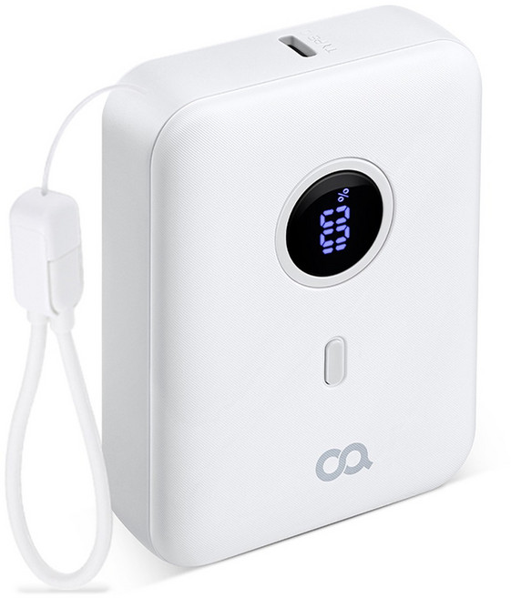 오아 퀵차지팩 고속충전 대용량 보조배터리 10000mAh C타입, OBA-032WH, 화이트