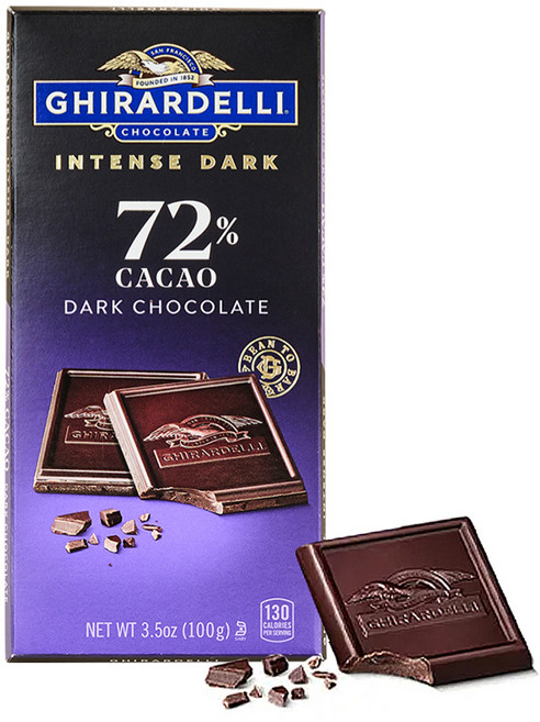 기라델리 인텐스다크 카카오 72%, 100g, 1개