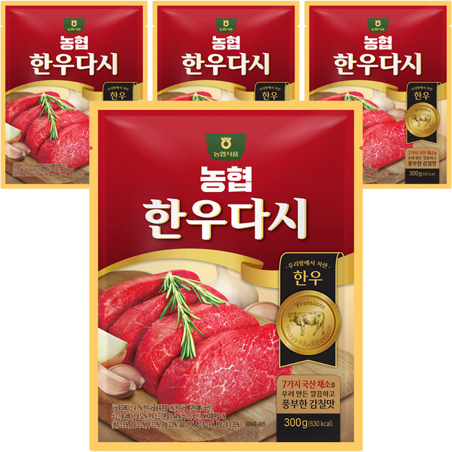 농협식품 한우다시, 300g, 4개