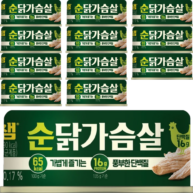 리챔 순닭가슴살, 135g, 12개