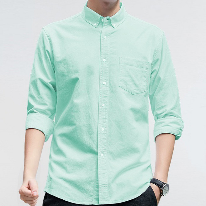턴키 남녀공용 포켓 다운 버튼 옥스포드 셔츠 TK-1790