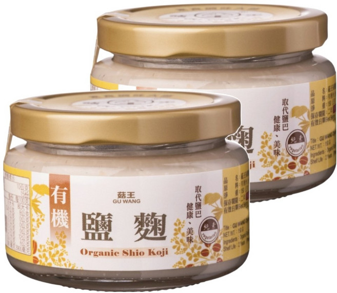 菇王 有機鹽麴, 150g, 2罐