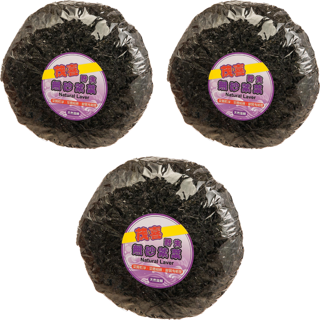 茂喜食品 野生無砂紫菜, 100g, 3包