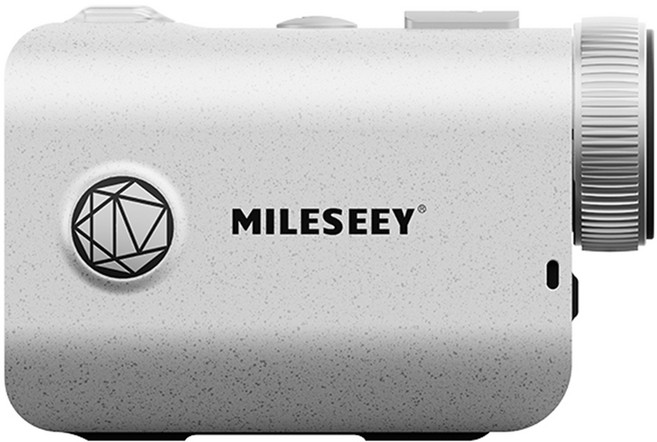 마일시 골프 캐디 미니 레이저 거리측정기 + 파우치 세트, PF1, 화이트