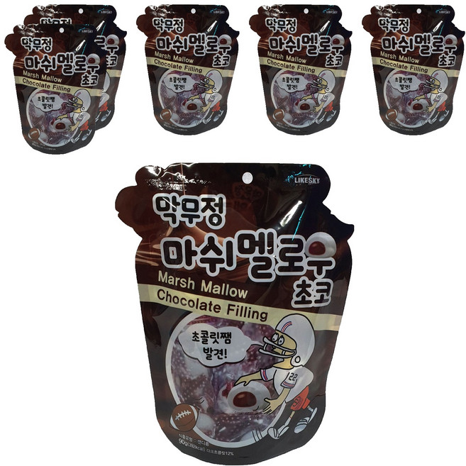 하늘처럼 막무정 마시멜로우 초코, 90g, 6개