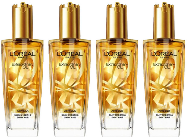 로레알파리 엑스트라오디네리 헤어오일 에어리 실크, 100ml, 4개