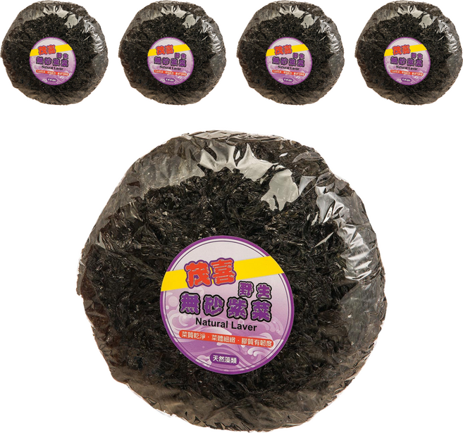 茂喜食品 野生無砂紫菜, 100g, 5包