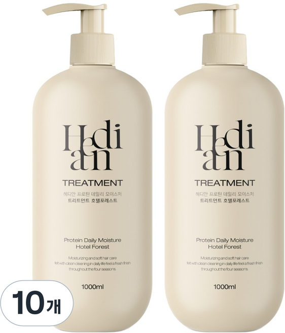 헤디안 프로틴 데일리 모이스처 트리트먼트 호텔포레스트, 10개, 1L