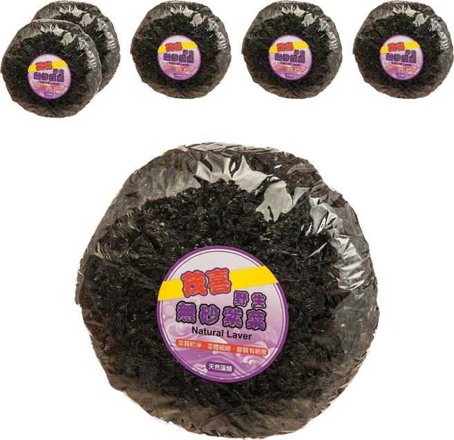 茂喜食品 野生無砂紫菜, 100g, 6包
