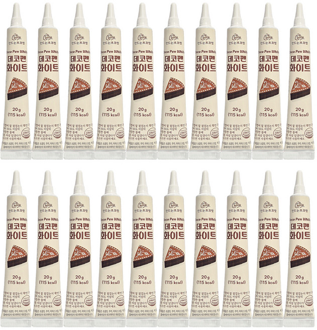 초코펜 화이트, 20g, 20개