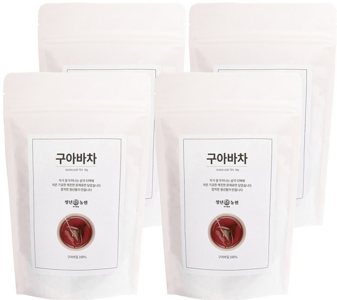 청년농원 저온가공 구아바차 삼각티백, 1g, 50개입, 4개