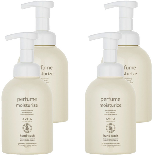 아브카 퍼퓸 핸드 워시 베이비 파우더, 500ml, 4개