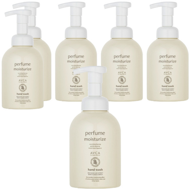 아브카 퍼퓸 핸드 워시 베이비 파우더, 500ml, 6개