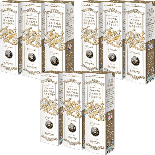 제니튼 검프로젝트 프로폴리 치약, 100g, 9개