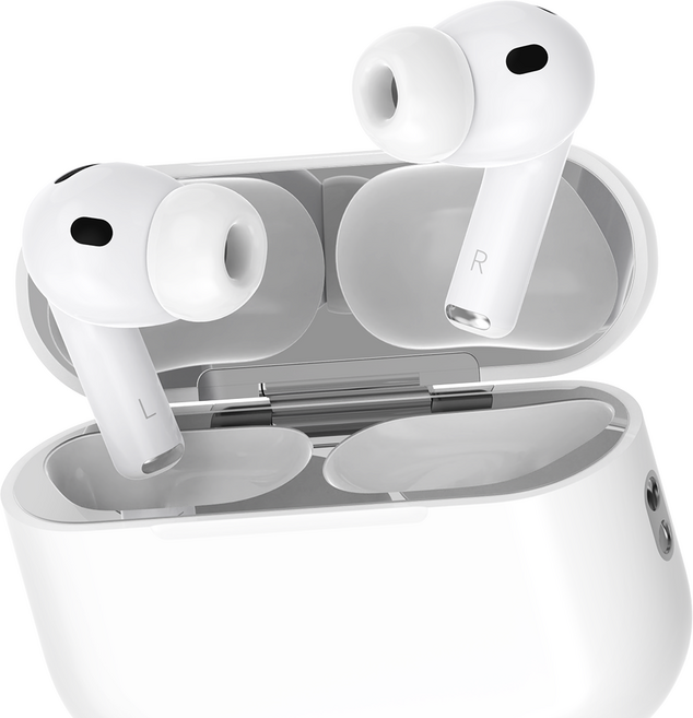 요거 메탈 에어팟 철가루 방지 스티커, 실버, 2개, 에어팟 프로 3세대