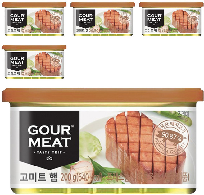 GOUR MEAT 火腿, 200g, 5個