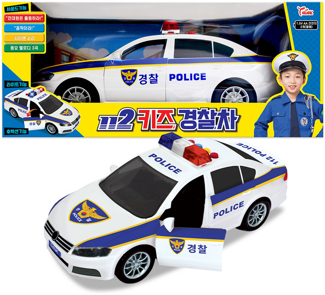 씽크토이 뉴 112 키즈 경찰차, 혼합 색상, 1개