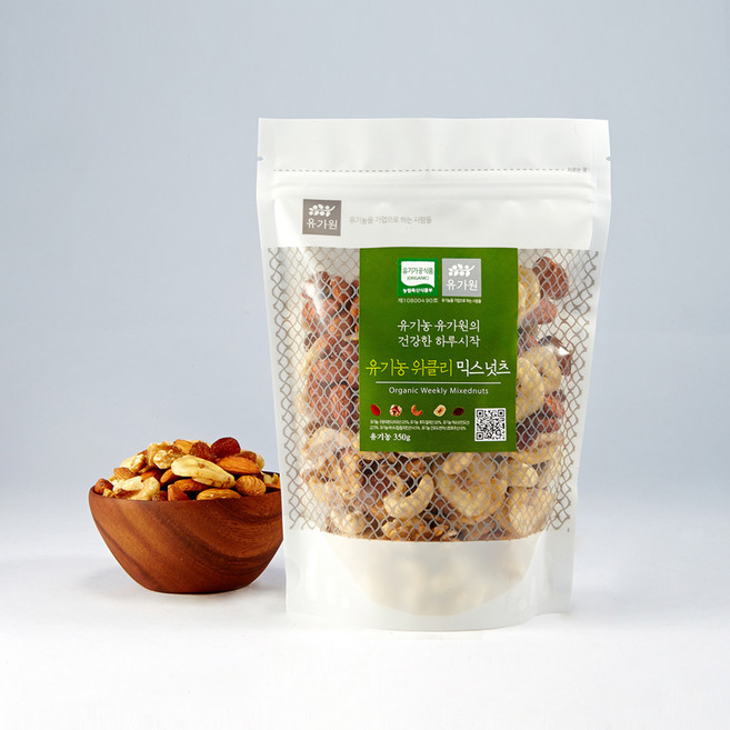 유가원 유기농 유가원의 건강한 하루시작 믹스넛츠, 350g, 1개