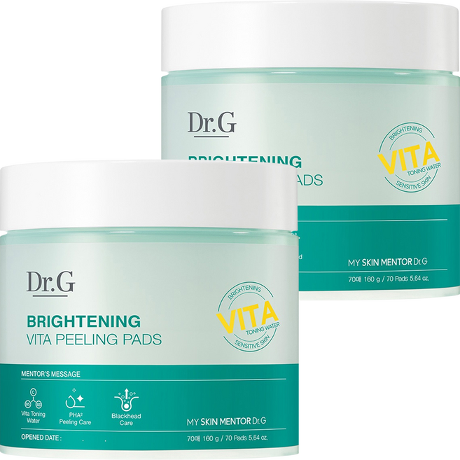 닥터지 브라이트닝 비타 필링 패드 160g, 70매입, 2개