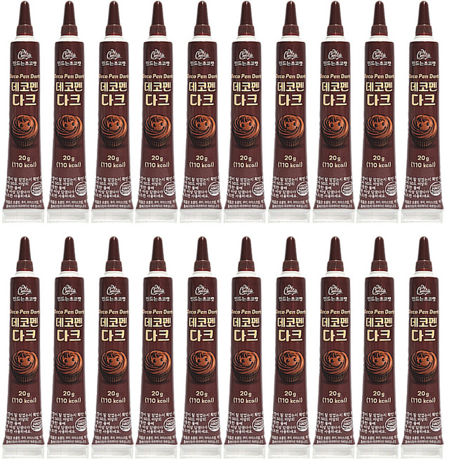 초코펜 다크, 20g, 20개