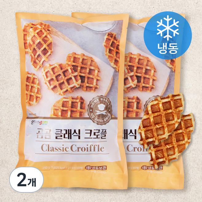 곰곰 클래식 크로플, 25g, 10개입, 2개