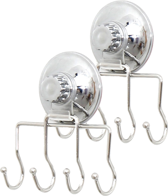 리빙씨엔피 멀티 파워락 다용도 걸이 4P 훅, 2개