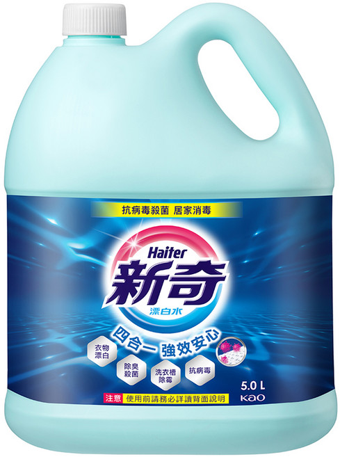 Haiter 新奇 台灣公司貨 漂白水, 5L, 1入, 1桶