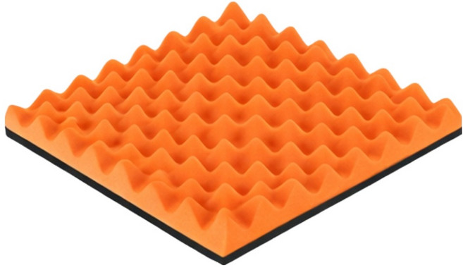 牆面用錄音室阻燃隔音吸音棉, 橘色, 1個