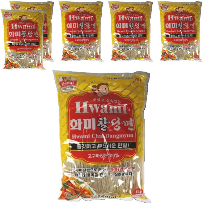 화미 찰당면, 1kg, 6개