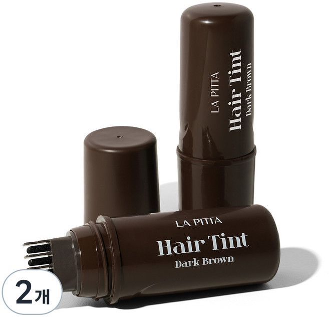 라피타 새치커버 타투 헤어틴트 10ml, 다크브라운, 2개