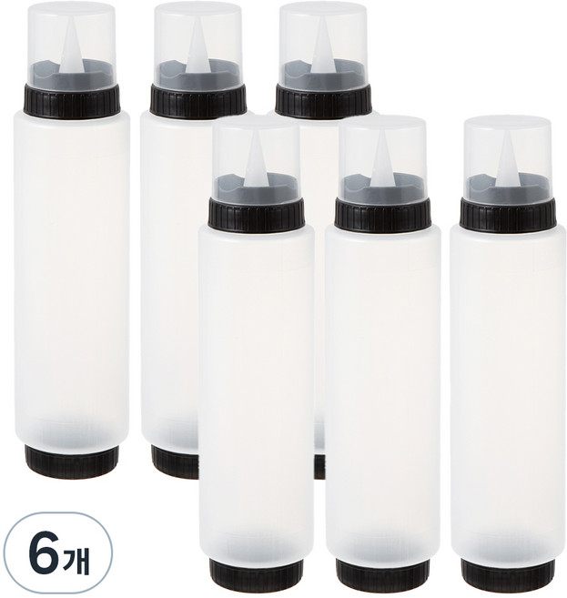 코멧 잘라쓰는 실리콘노즐 소스통, 710ml, 6개