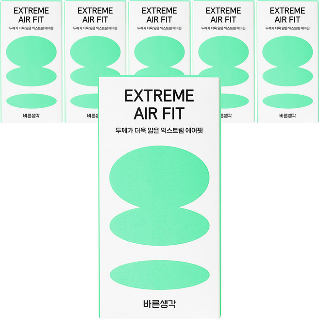 바른생각 익스트림 에어핏 콘돔, 10개입, 6개