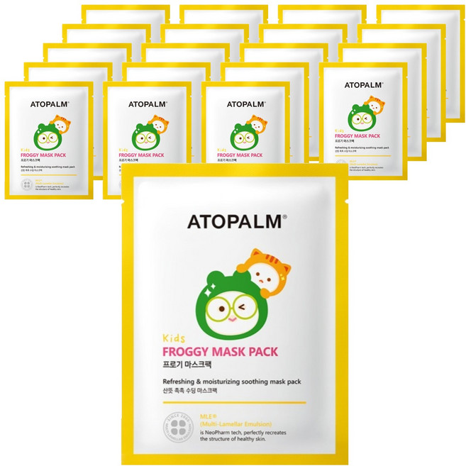 ATOPALM 愛多康 兒童 Pro-gy 面膜, 15g, 20個