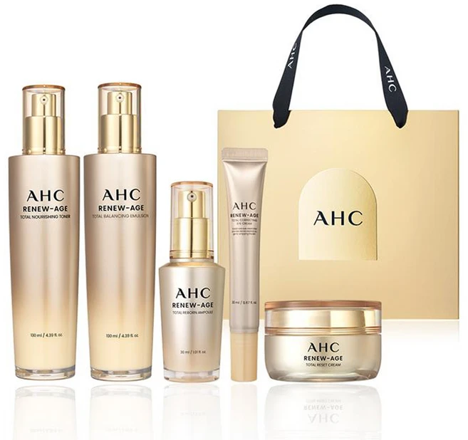 AHC 리뉴에이지 토탈 4종 + 아이크림 20ml 기프트 세트, 1세트
